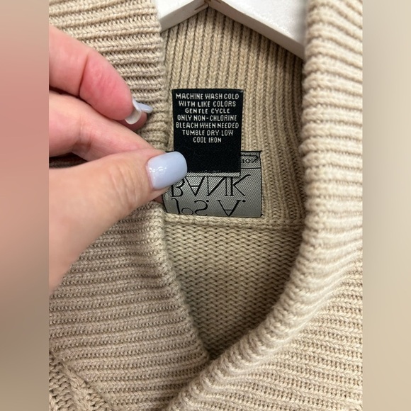 Jos. A. Bank Executive Collection Cable Knit Long Sleeve Pullover Sweater Cotton - Picture 7 of 10